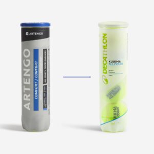 توپ تنیس دکتلون کویکما – DECATHLON Tennis Ball All Court – پک چهار تایی