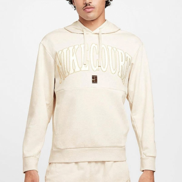 سویشرت تنیس مردانه نایک Nike Court Heritage Printed - کرم