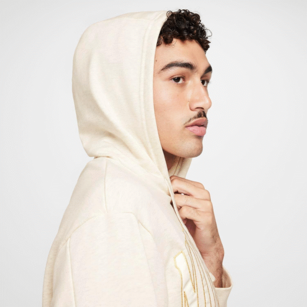 سویشرت تنیس مردانه نایک Nike Court Heritage Printed - کرم - Image 4