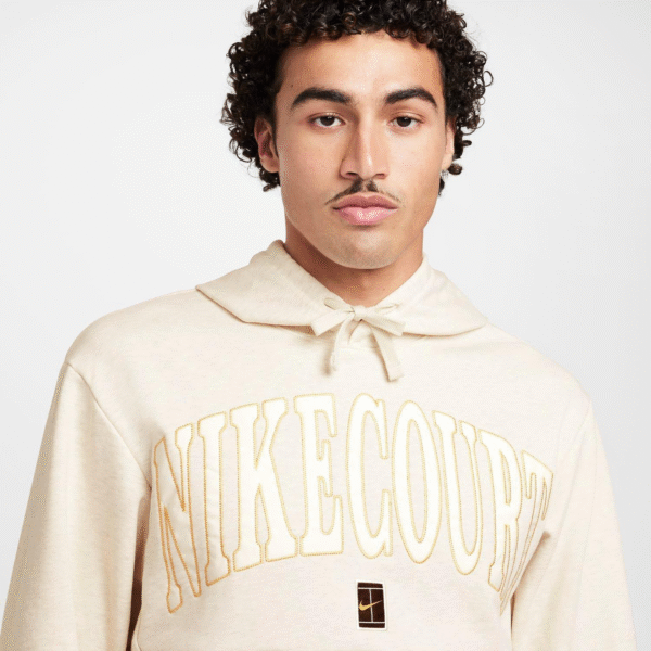 سویشرت تنیس مردانه نایک Nike Court Heritage Printed - کرم - Image 6