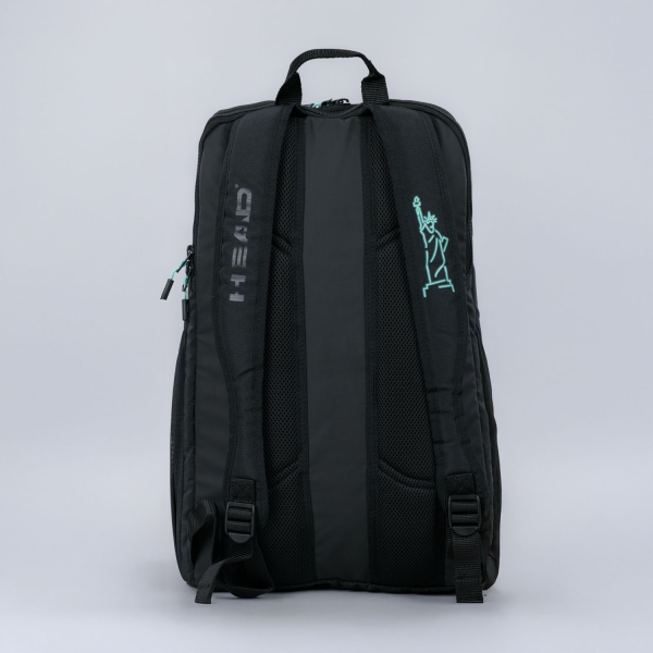 کوله تنیس هد HEAD Tour Backpack 25L Neon - مشکی/نئون کوله تنیس هد HEAD Tour Backpack 25L Neon - مشکی/نئون - Image 3