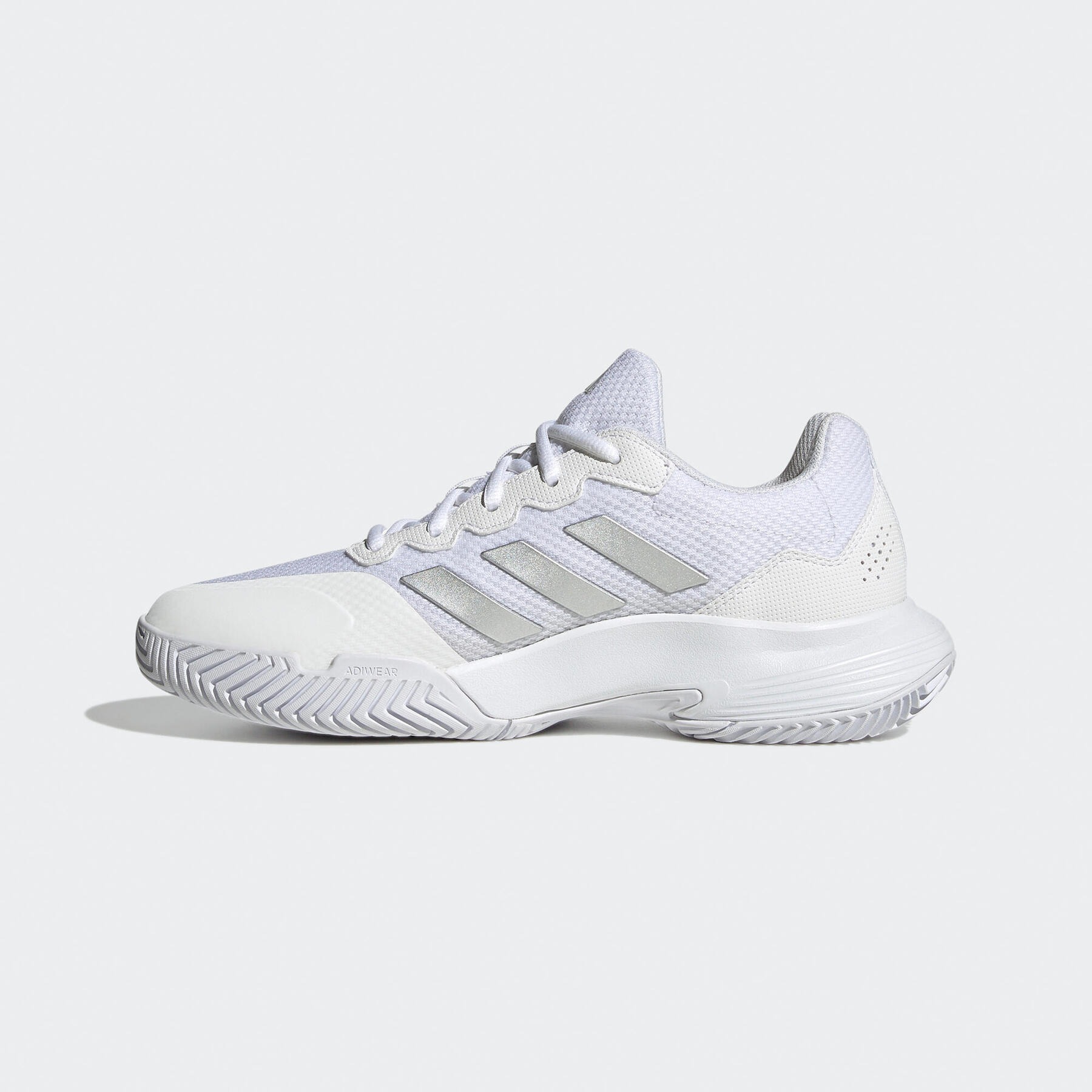 کفش تنیس زنانه آدیداس - ADIDAS Courtjam Gamecourt - سفید/نقره ای - Image 2