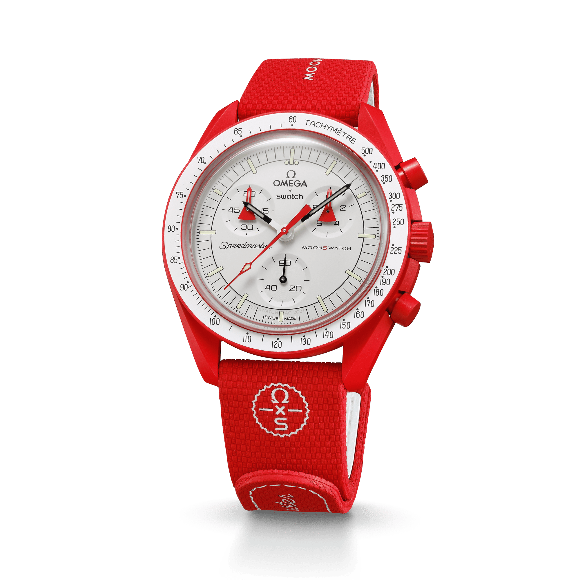 بند ساعت امگاسواچ - OMEGA x SWATCH - قرمز/سفید بند ساعت امگاسواچ - OMEGA x SWATCH - قرمز/سفید - Image 3