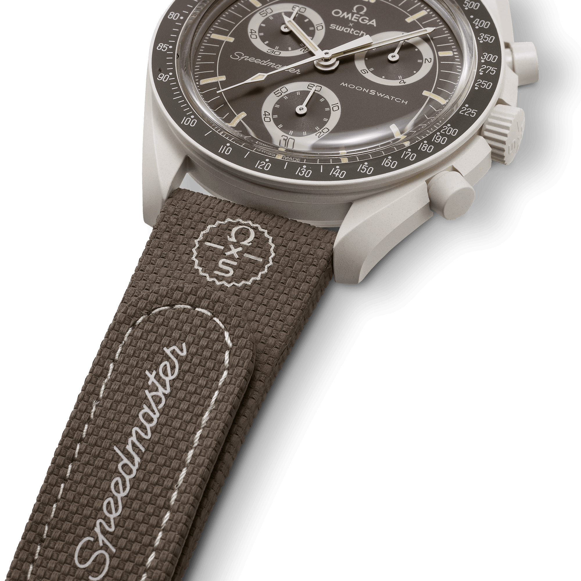 بند ساعت امگاسواچ - OMEGA x SWATCH - قهوه ای/کرم بند ساعت امگاسواچ - OMEGA x SWATCH - قهوه ای/کرم - Image 4