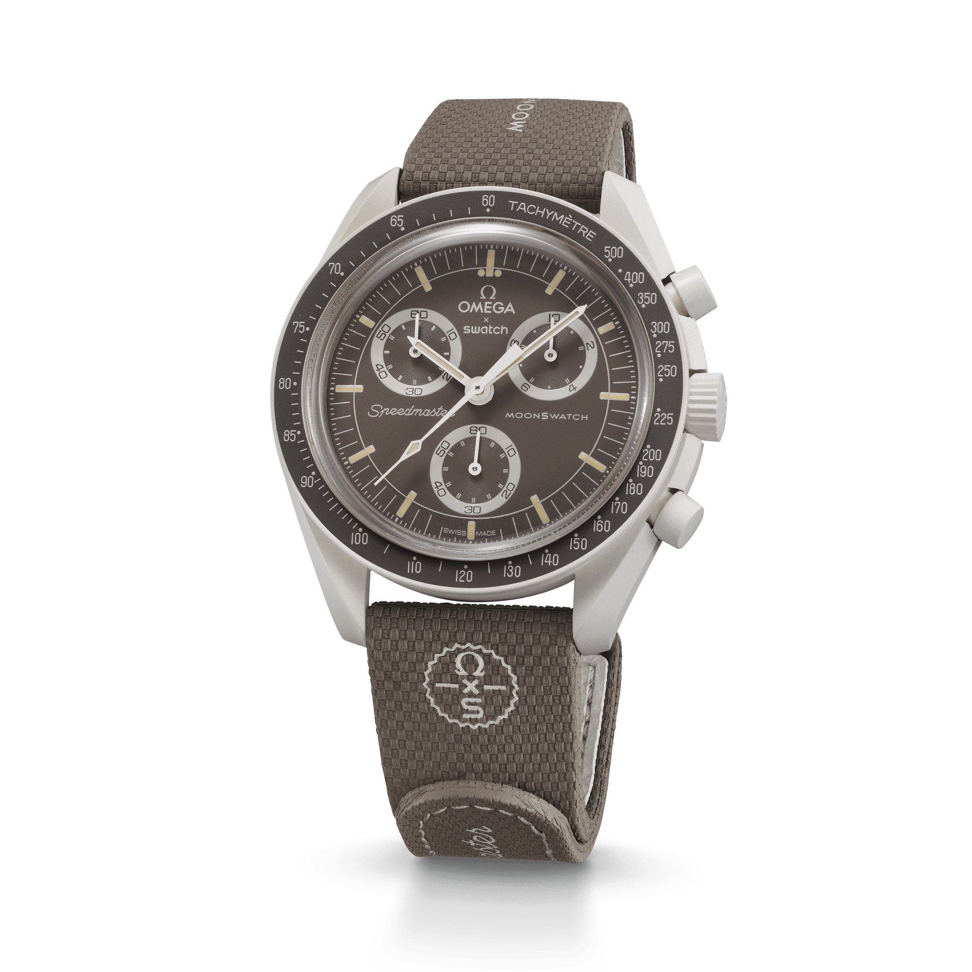 بند ساعت امگاسواچ - OMEGA x SWATCH - قهوه ای/کرم بند ساعت امگاسواچ - OMEGA x SWATCH - قهوه ای/کرم - Image 3