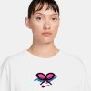 تی شرت تنیس زنانه نایک NikeCourt Dri-FIT Slam - سفید - Image 2