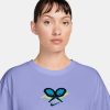 تی شرت تنیس زنانه نایک NikeCourt Dri-FIT Slam - بنفش - Image 3