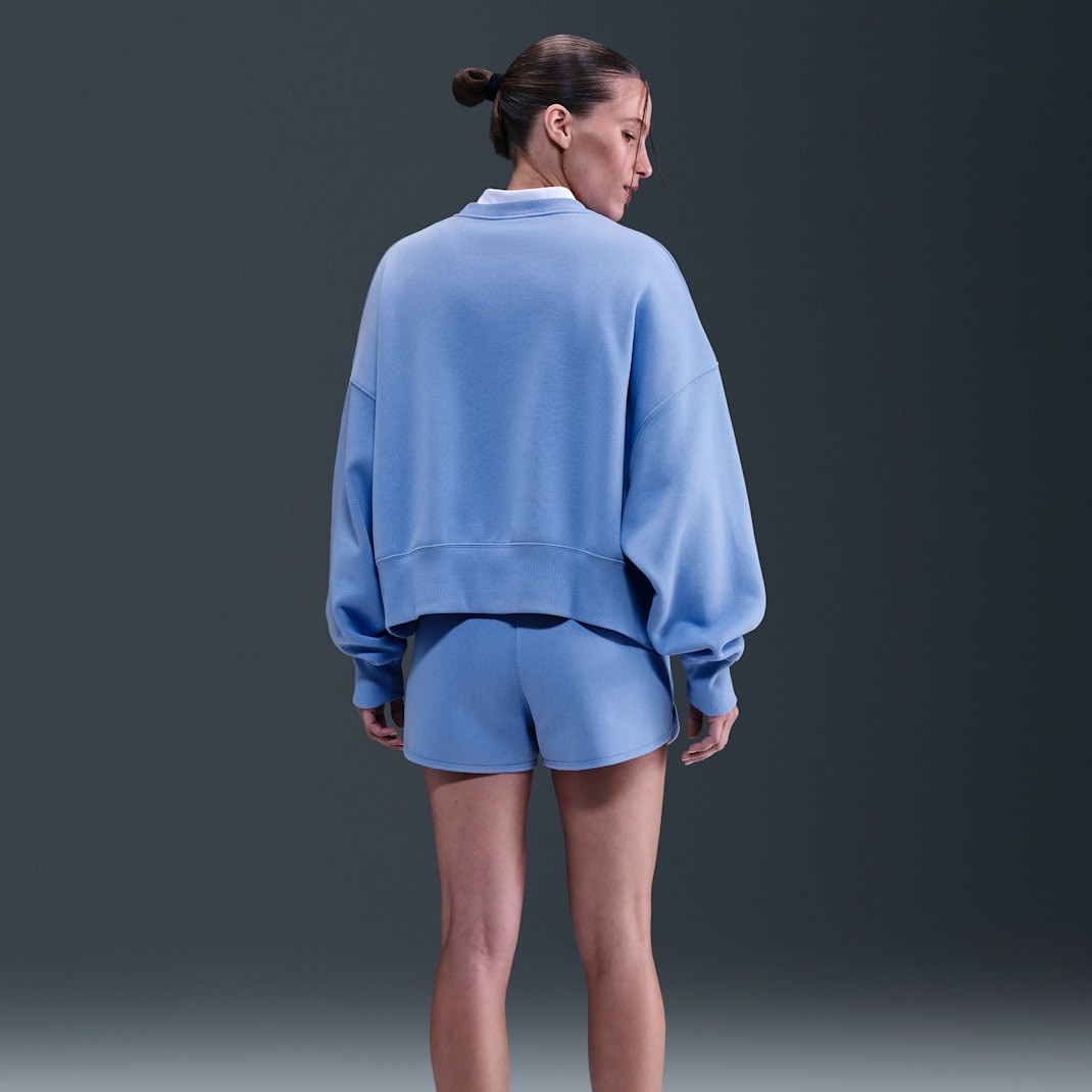 سویشرت تنیس زنانه نایک NikeCourt Heritage Phoenix Fleece - آبی سویشرت تنیس زنانه نایک NikeCourt Heritage Phoenix Fleece - آبی - Image 3