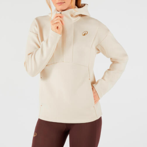 سویشرت تنیس زنانه دکتلون DECATHLON - کرم