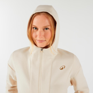 سویشرت تنیس زنانه دکتلون DECATHLON - کرم