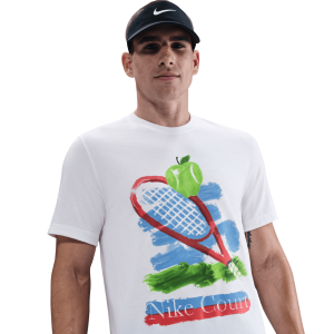 تی شرت تنیس مردانه نایک NikeCourt - سفید