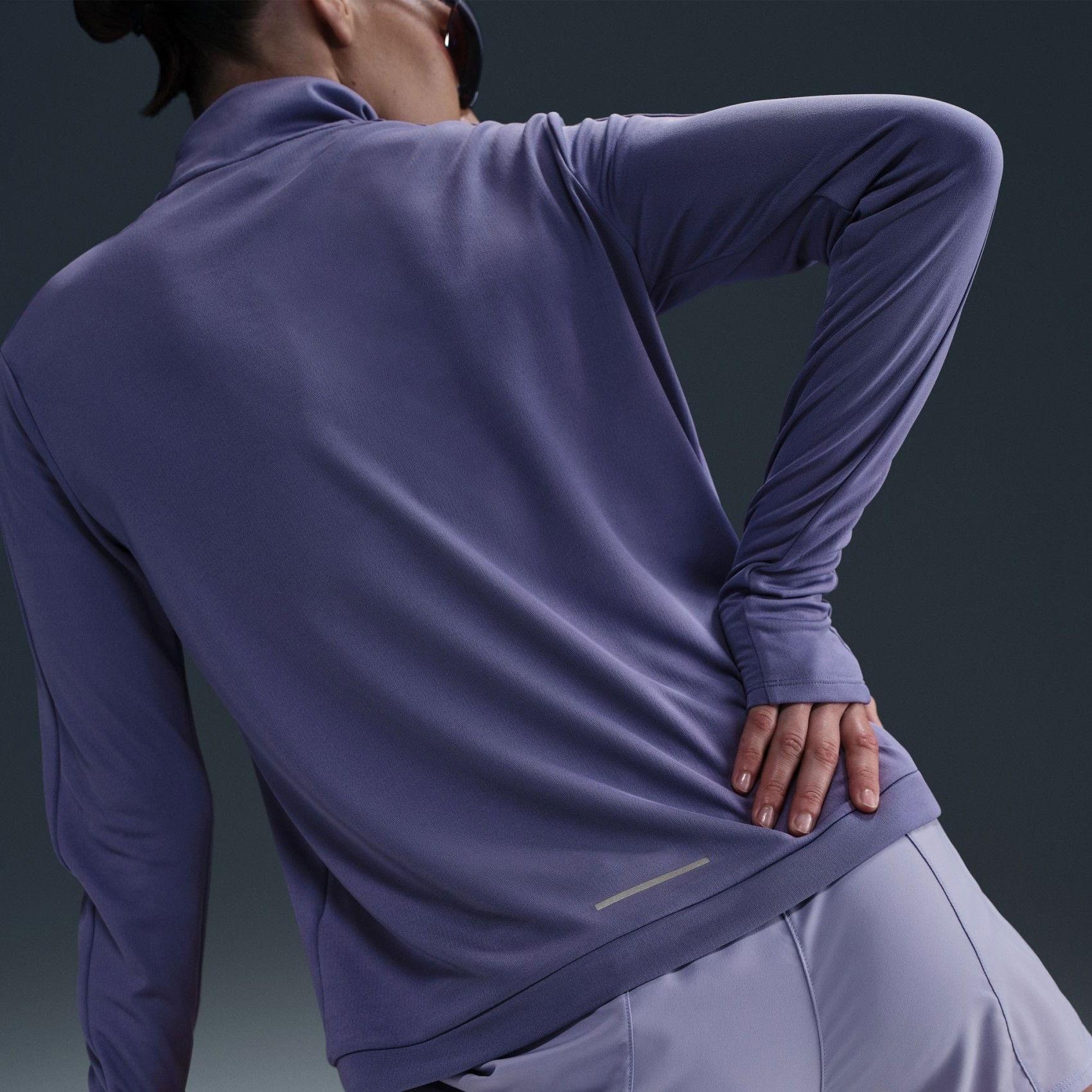 سویشرت تنیس زنانه نایک Nike Dri-FIT Pacer HZ Quarter Zip - بنفش سویشرت تنیس زنانه نایک Nike Dri-FIT Pacer HZ Quarter Zip - بنفش - Image 2