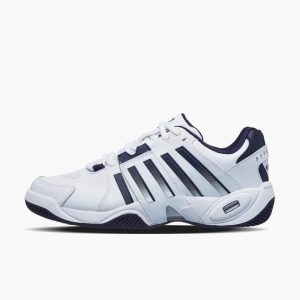 کفش تنیس مردانه کی سوئیس - K-SWISS Accomplish IV - سفید/سرمه ای کفش تنیس مردانه کی سوئیس - K-SWISS Accomplish IV - سفید/سرمه ای