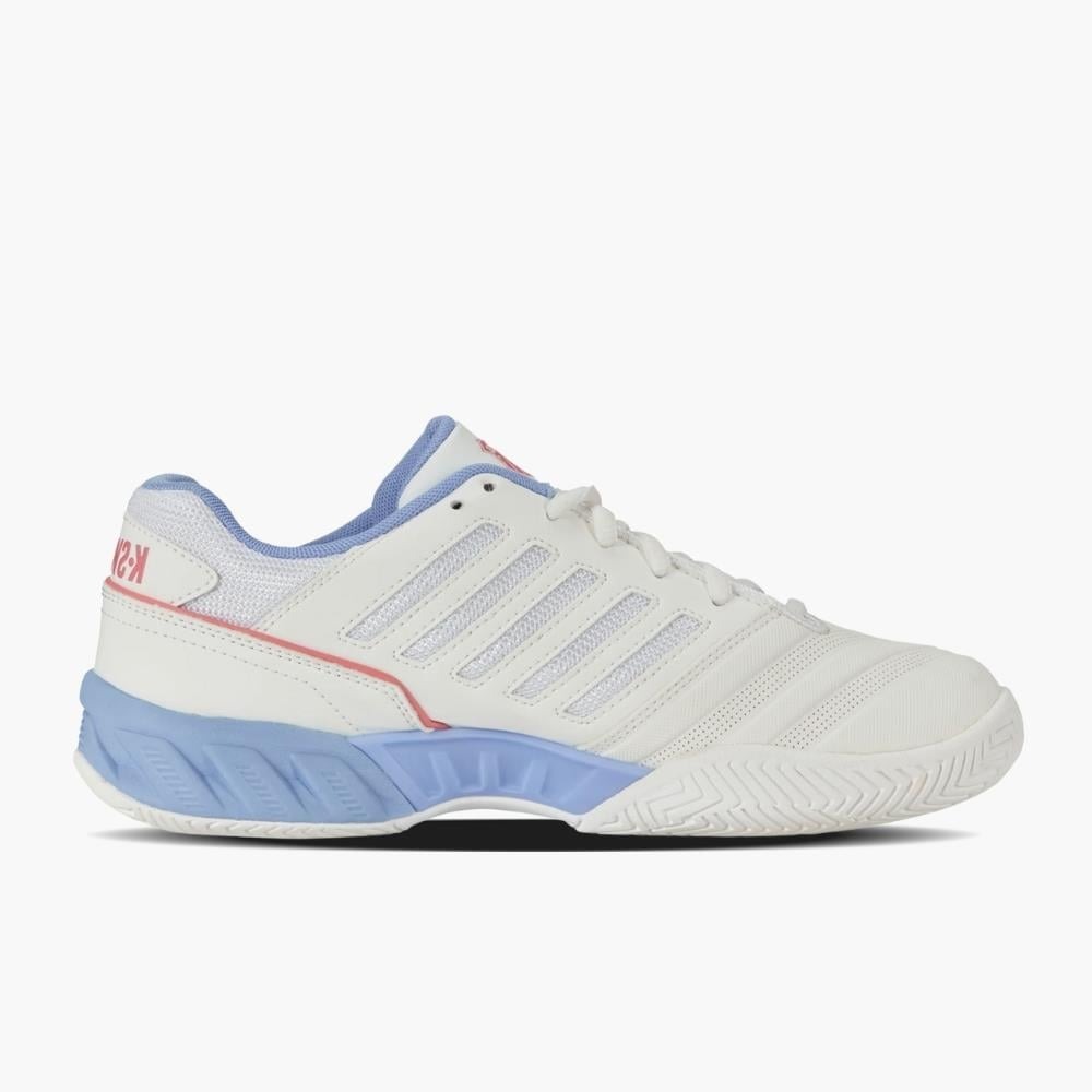 کفش تنیس زنانه کی سوئیس - K-Swiss Bigshot Light 4 - سفید/آبی کفش تنیس زنانه کی سوئیس - K-Swiss Bigshot Light 4 - سفید/آبی - Image 2