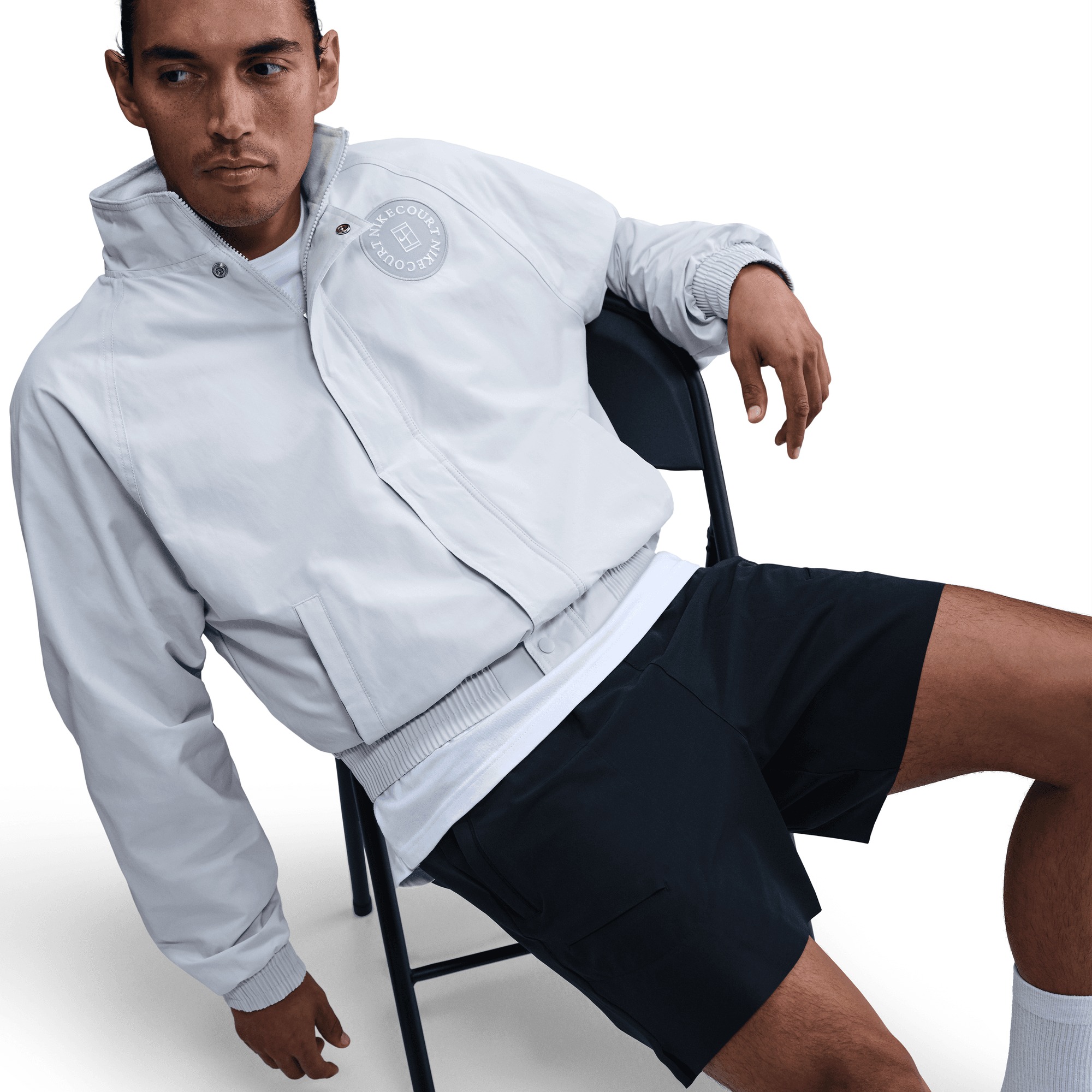 سویشرت تنیس مردانه نایک Nike Court Heritage - خاکستری سویشرت تنیس مردانه نایک Nike Court Heritage - خاکستری - Image 3