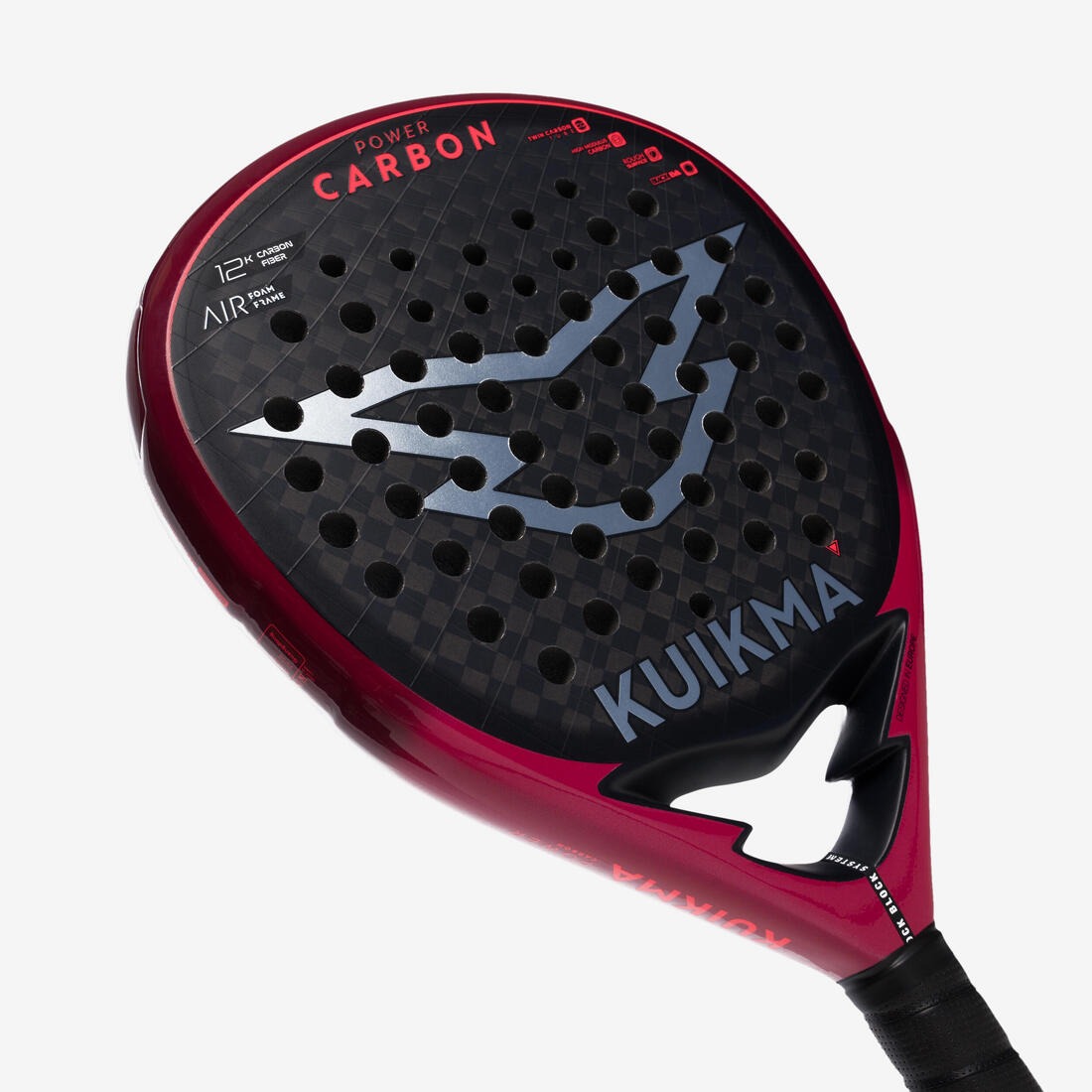 راکت پدل بزرگسال کویکما Kuikma Adult Padel Racket PR Power Carbon – مشکی/قرمز راکت پدل بزرگسال کویکما Kuikma Adult Padel Racket PR Power Carbon – مشکی/قرمز - Image 4