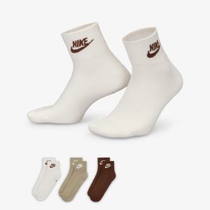 جوراب تنیس نایک Nike Everyday Essential - پک سه تایی- کرم