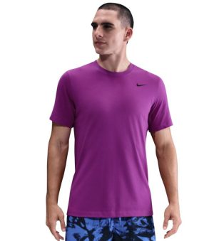 تی شرت تنیس مردانه نایک Nike Dri-FIT Crew Solid Training - بنفش تی شرت تنیس مردانه نایک Nike Dri-FIT Crew Solid Training - بنفش