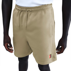 شلوارک تنیس مردانه نایک NikeCourt Dri-FIT Fleece - کرم