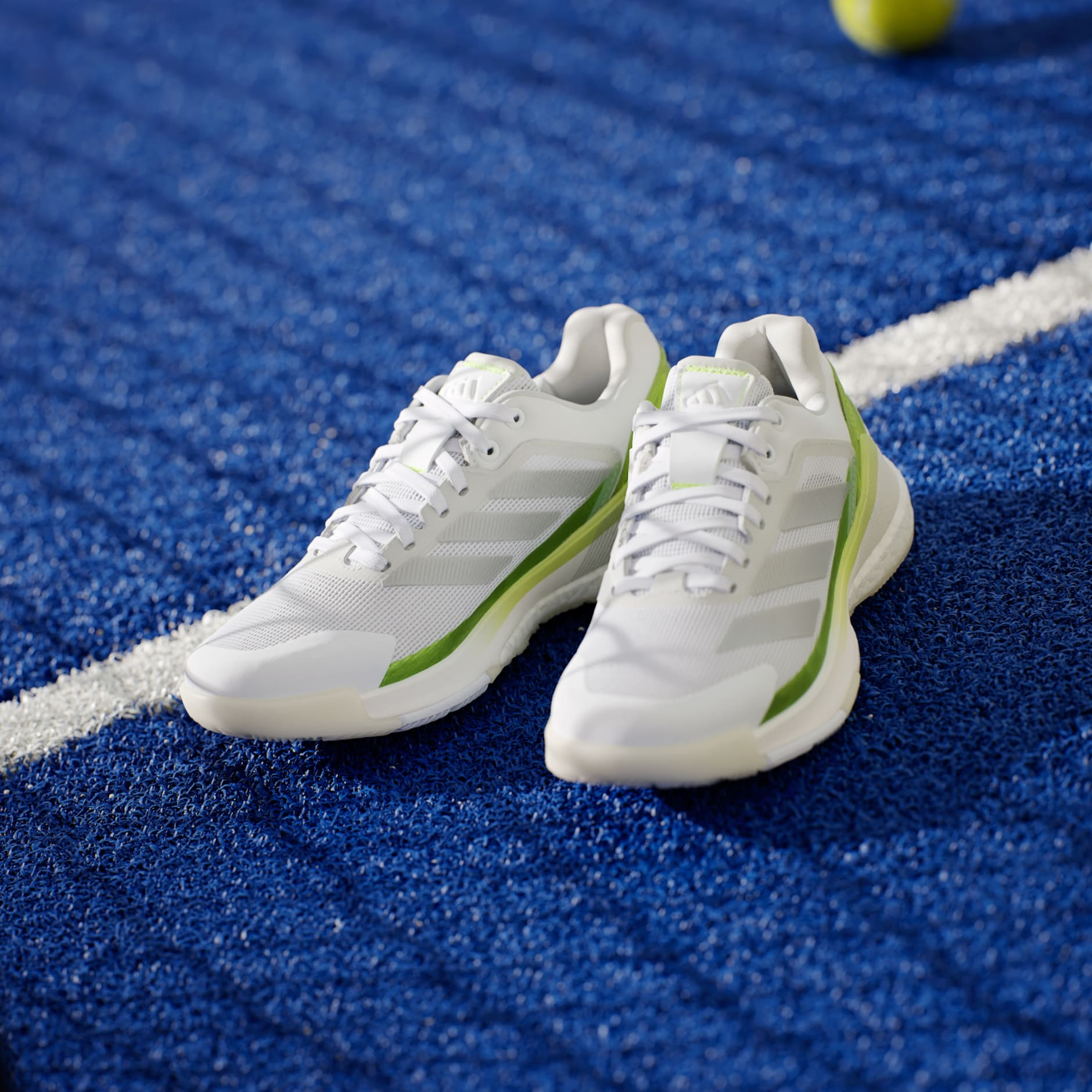 کفش پدل زنانه آدیداس - ADIDAS Crazyquick BOOST Padel - سفید/سبز کفش پدل زنانه آدیداس - ADIDAS Crazyquick BOOST Padel - سفید/سبز - Image 3