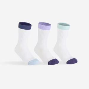 جوراب تنیس ساق بلند دکتلون DECATHLON RS 500 پک سه تایی - سفید جوراب تنیس ساق بلند دکتلون DECATHLON RS 500 پک سه تایی - سفید