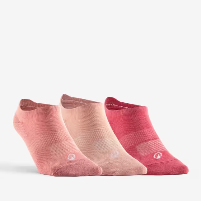 جوراب تنیس ساق کوتاه دکتلون DECATHLON RS 160 پک سه تایی - صورتی جوراب تنیس ساق کوتاه دکتلون DECATHLON RS 160 پک سه تایی - صورتی