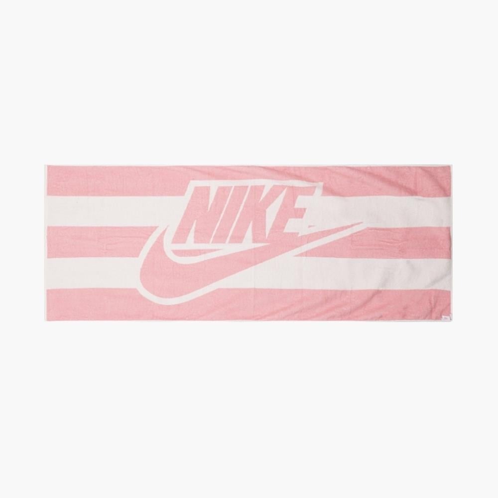 حوله نایک Nike Club Beach Towel 173X71cm - سفید/صورتی حوله نایک Nike Club Beach Towel 173X71cm - سفید/صورتی