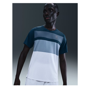 تی شرت تنیس مردانه نایک NikeCourt Advantage- سفید/آبی تی شرت تنیس مردانه نایک NikeCourt Advantage- سفید/آبی