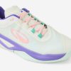 کفش تنیس زنانه دکتلون کویکما Decathlon Women's Tennis Shoes Unrupt Pro - سفید/بنفش - Image 5