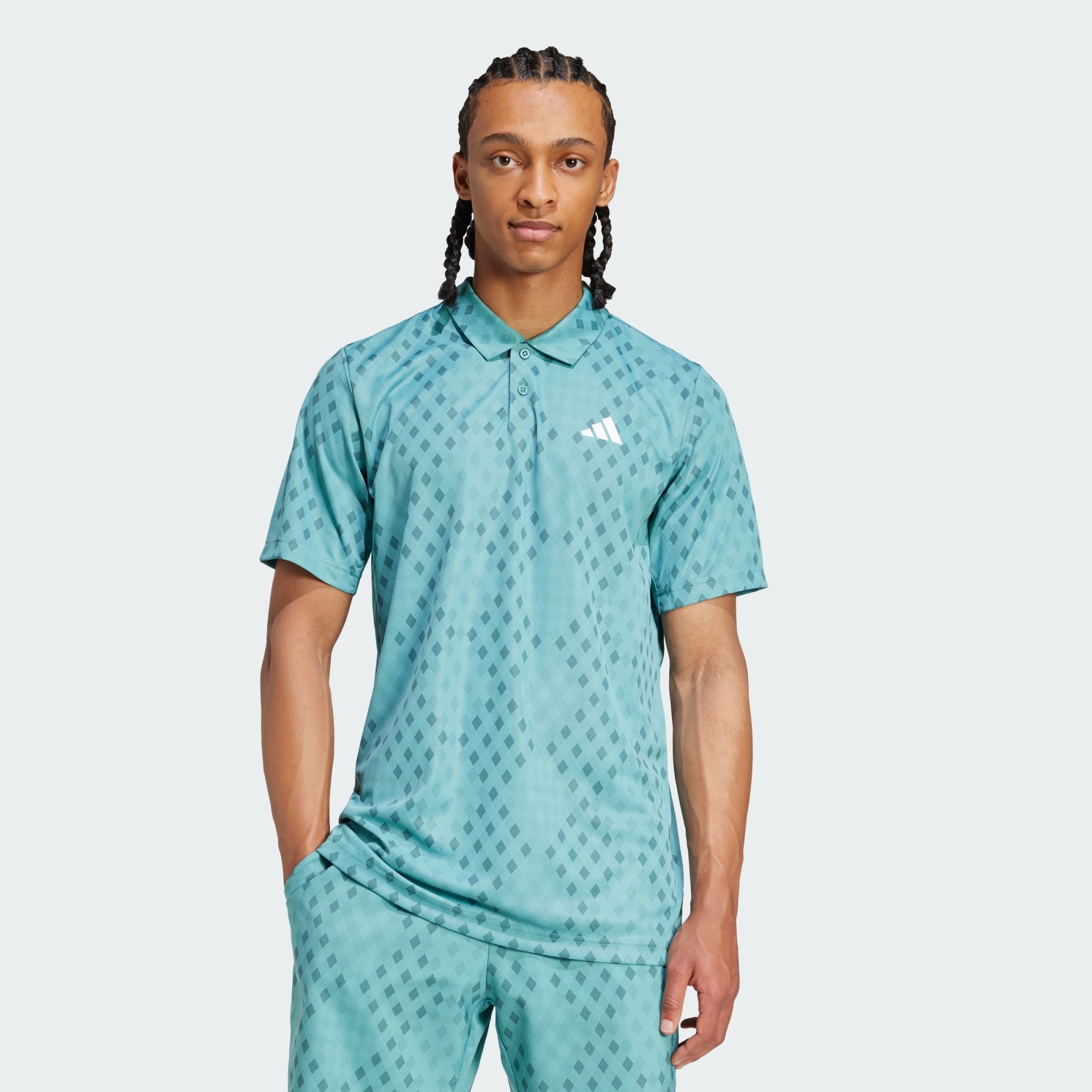 تی شرت تنیس مردانه آدیداس - Adidas Club Tennis Climacool Graphic Printed Polo Shirt - آبی تی شرت تنیس مردانه آدیداس - Adidas Club Tennis Climacool Graphic Printed Polo Shirt - آبی