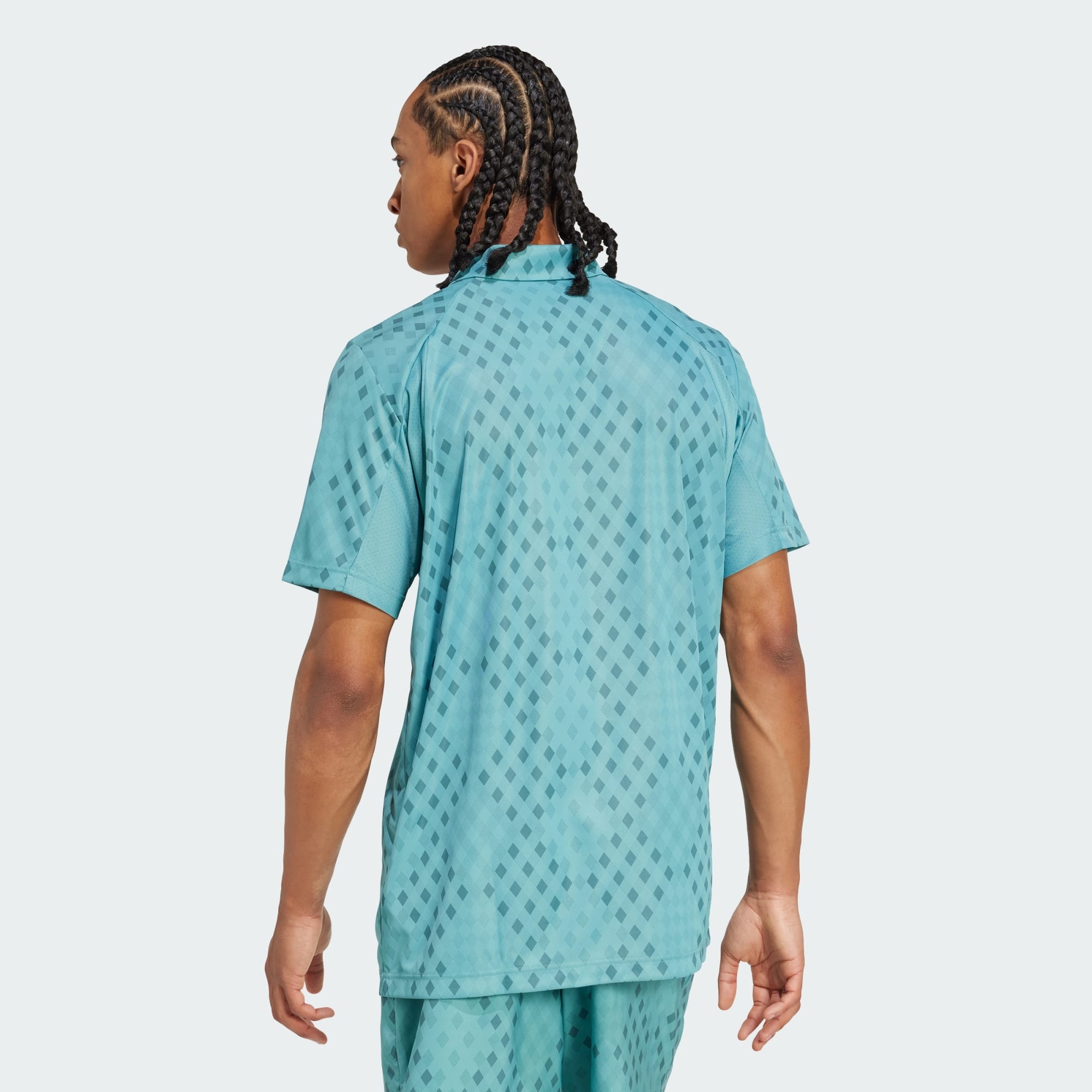 تی شرت تنیس مردانه آدیداس - Adidas Club Tennis Climacool Graphic Printed Polo Shirt - آبی تی شرت تنیس مردانه آدیداس - Adidas Club Tennis Climacool Graphic Printed Polo Shirt - آبی - Image 6