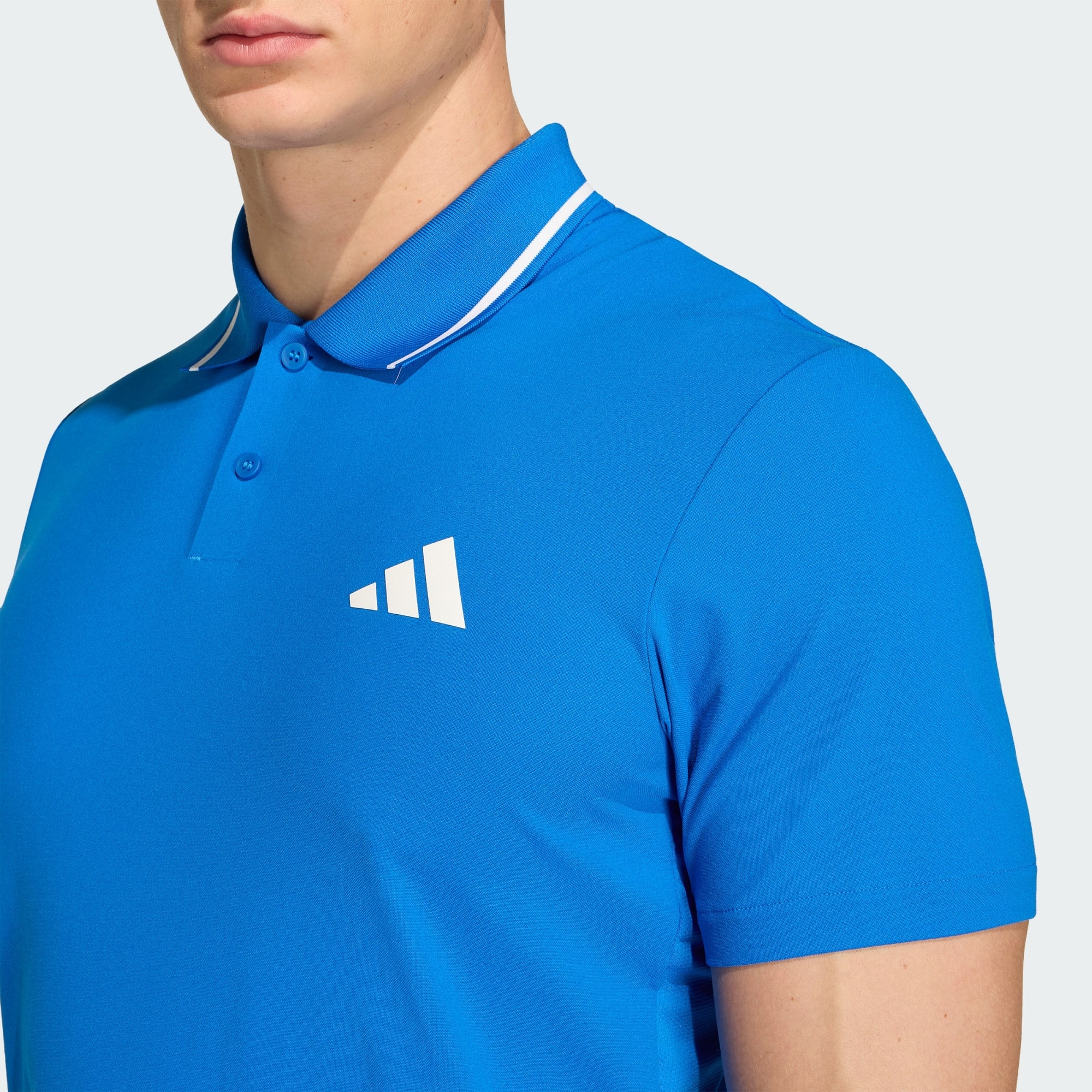 تی شرت تنیس مردانه آدیداس -Adidas Tennis Climacool Freelift Pro Polo Shirt - آبی تی شرت تنیس مردانه آدیداس -Adidas Tennis Climacool Freelift Pro Polo Shirt - آبی - Image 3
