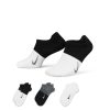 جوراب تنیس نایک Nike Everyday Plus Lightweight - پک سه تایی- سفید/مشکی