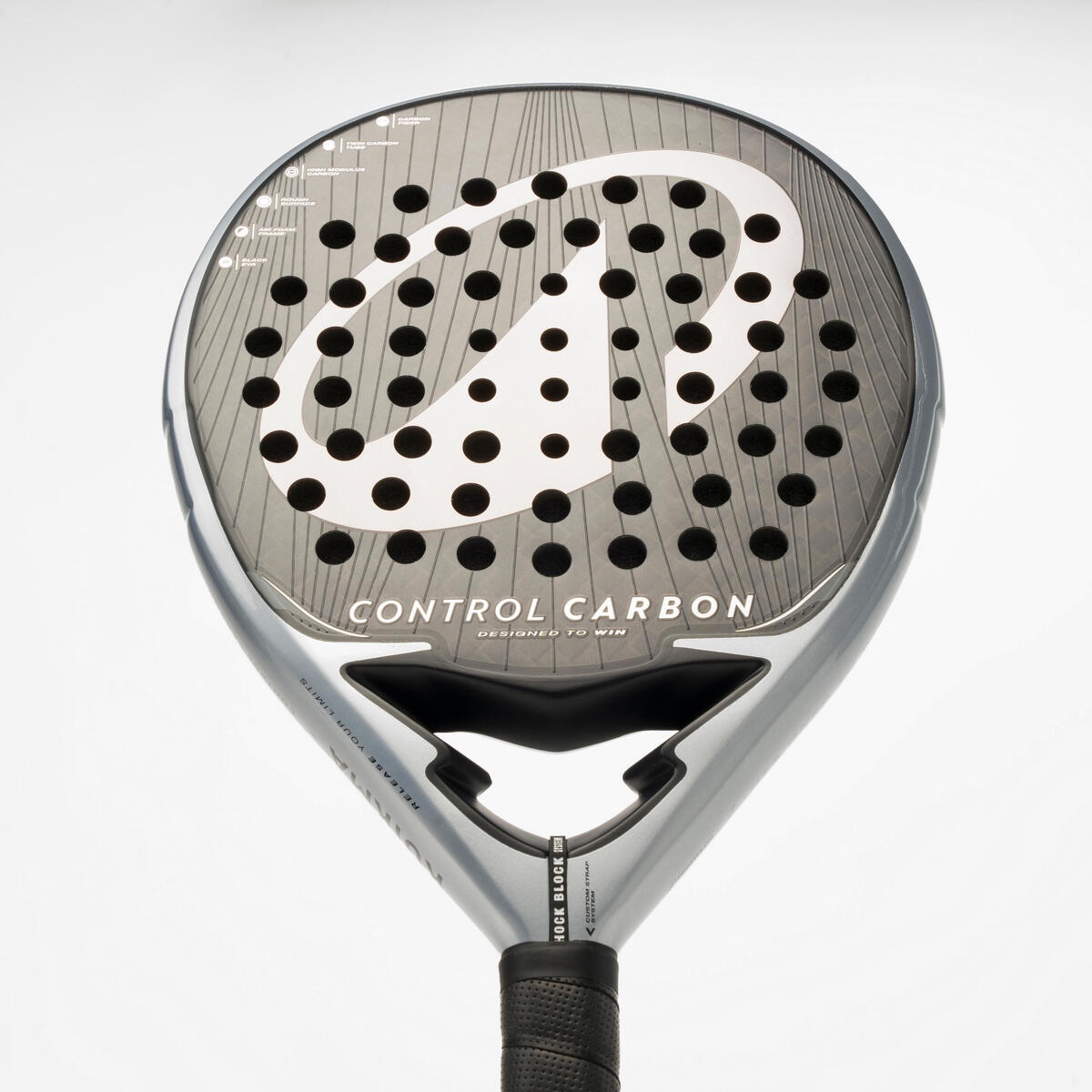 راکت پدل بزرگسال دکتلون Decathlon Adult Padel Kuikma Control Carbon – مشکی راکت پدل بزرگسال دکتلون Decathlon Adult Padel Kuikma Control Carbon – مشکی - Image 4