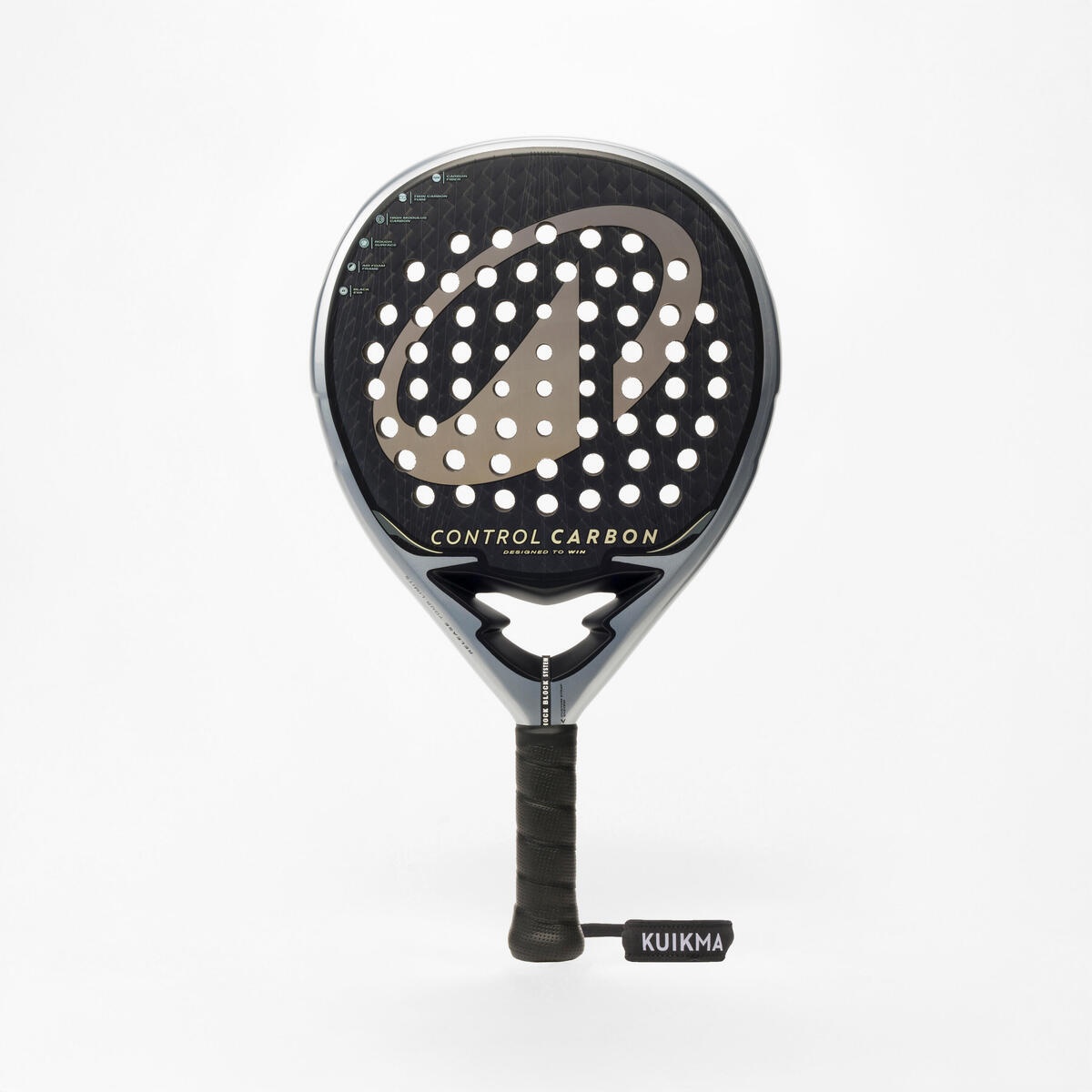 راکت پدل بزرگسال دکتلون Decathlon Adult Padel Kuikma Control Carbon – مشکی راکت پدل بزرگسال دکتلون Decathlon Adult Padel Kuikma Control Carbon – مشکی
