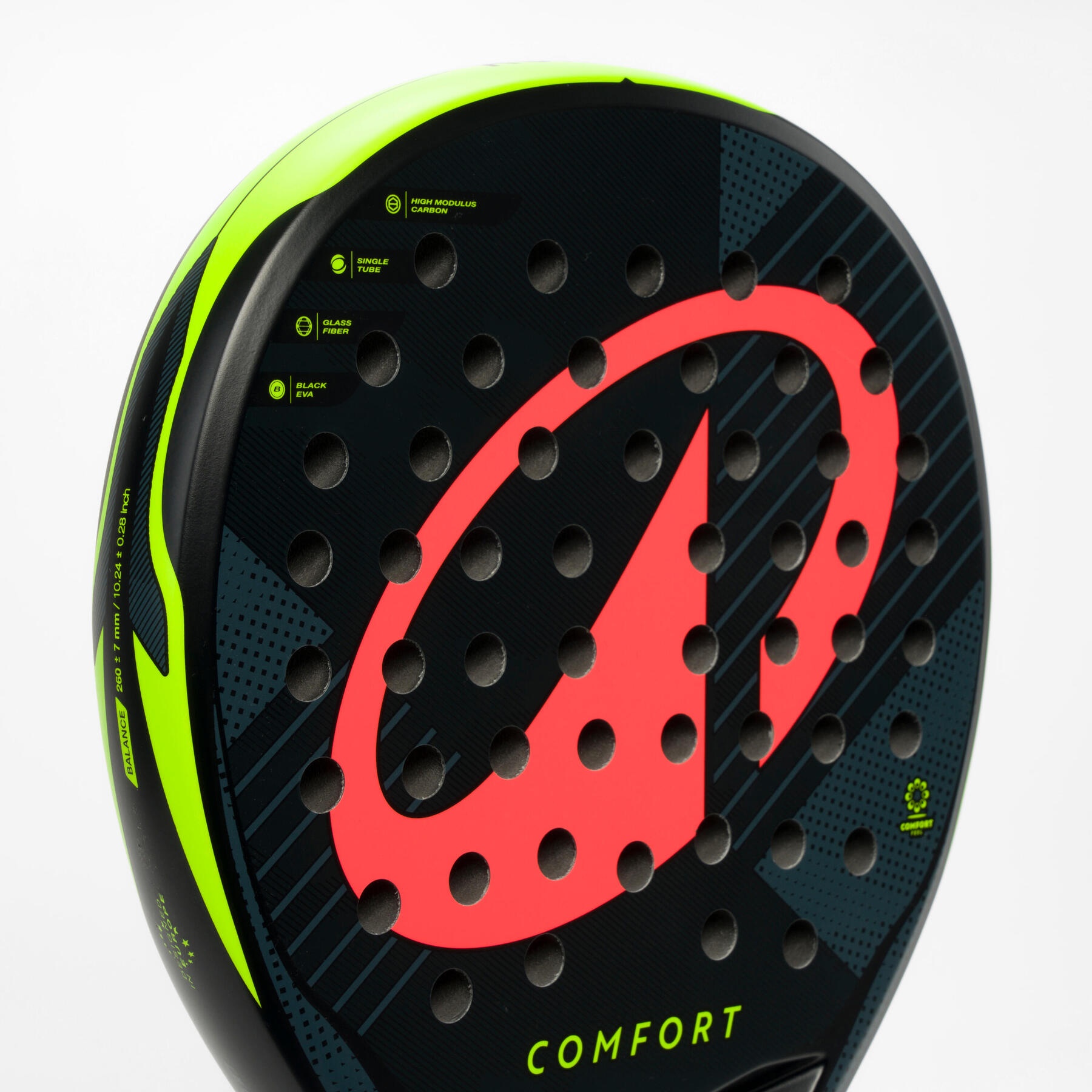 راکت پدل بزرگسال دکتلون Decathlon Adult Padel Kuikma PR Comfort – مشکی/قرمز راکت پدل بزرگسال دکتلون Decathlon Adult Padel Kuikma PR Comfort – مشکی/قرمز - Image 4