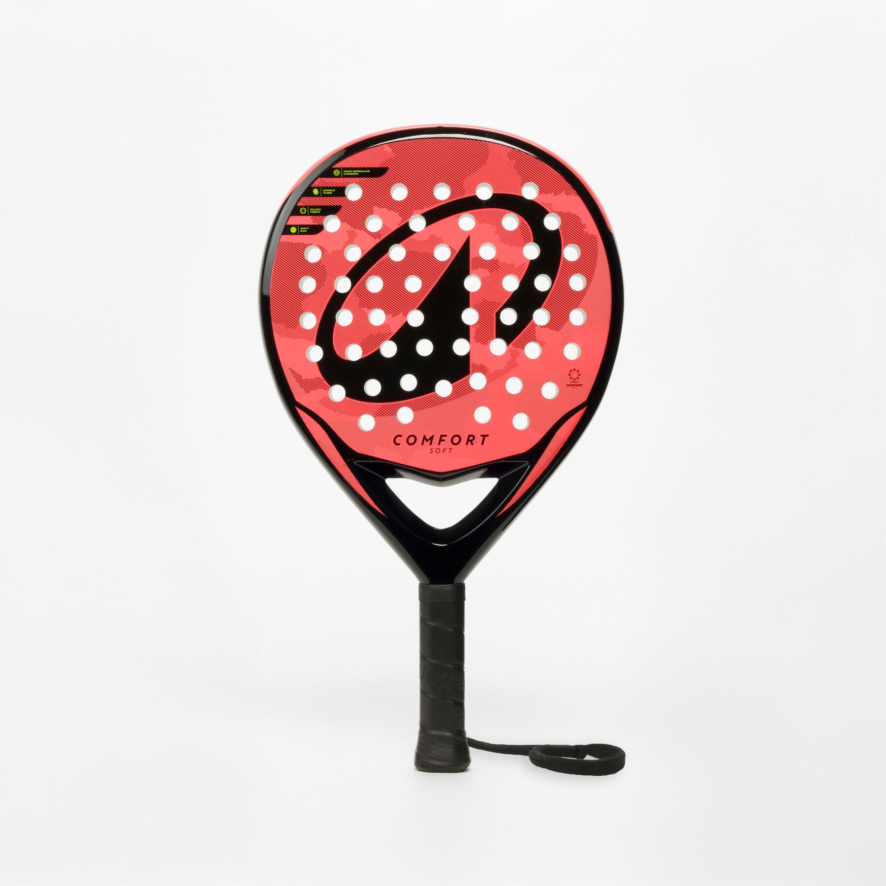 راکت پدل بزرگسال دکتلون Decathlon Adult Padel Kuikma PR Comfort Soft – قرمز/مشکی راکت پدل بزرگسال دکتلون Decathlon Adult Padel Kuikma PR Comfort Soft – قرمز/مشکی