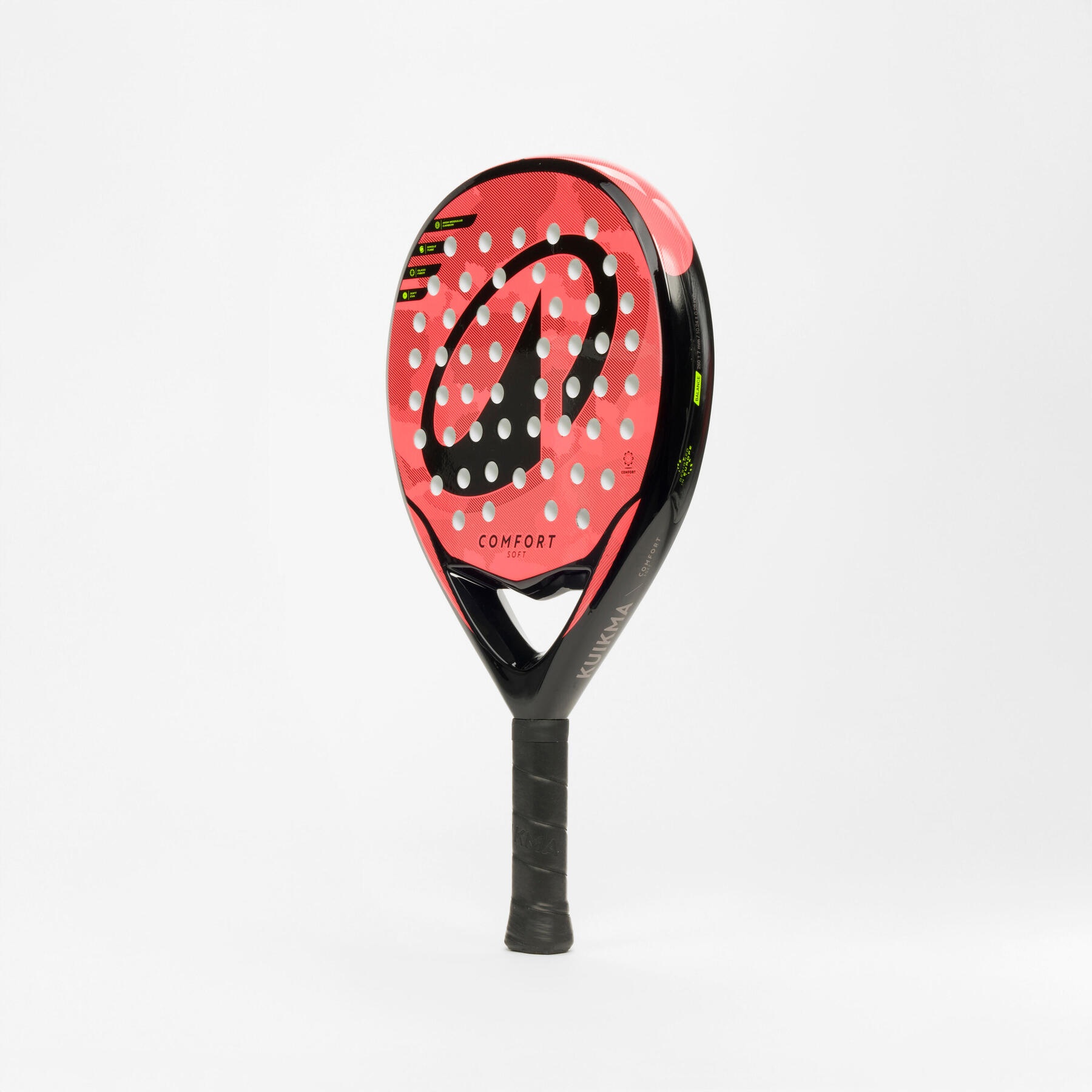 راکت پدل بزرگسال دکتلون Decathlon Adult Padel Kuikma PR Comfort Soft – قرمز/مشکی راکت پدل بزرگسال دکتلون Decathlon Adult Padel Kuikma PR Comfort Soft – قرمز/مشکی - Image 2