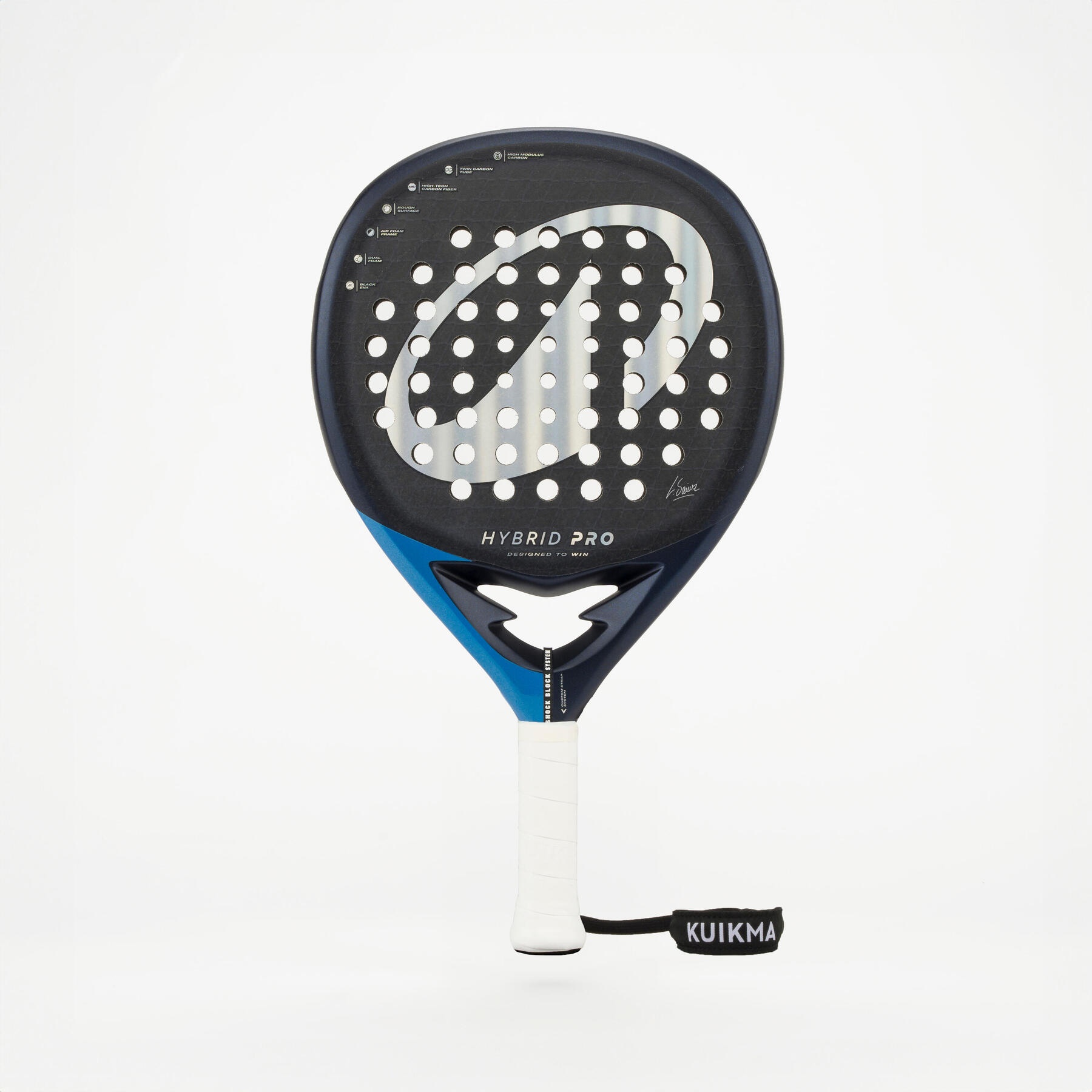 راکت پدل بزرگسال دکتلون Decathlon Adult Padel Kuikma Hybrid Pro LUCIA SAINZ – مشکی/آبی راکت پدل بزرگسال دکتلون Decathlon Adult Padel Kuikma Hybrid Pro LUCIA SAINZ – مشکی/آبی