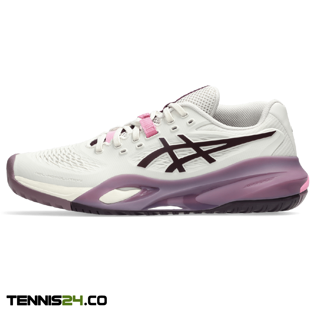 کفش تنیس زنانه اسیکس - Asics GEL-RESOLUTION X- سفید/بنفش کفش تنیس زنانه اسیکس - Asics GEL-RESOLUTION X- سفید/بنفش