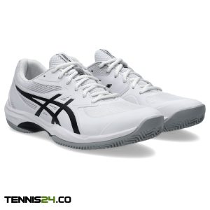 کفش تنیس مردانه اسیکس Asics GAME FF CLAY/OC - سفید/مشکی - تصویر 6