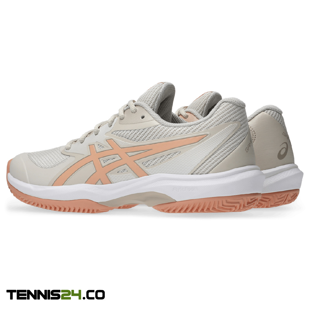 کفش تنیس زنانه اسیکس - Asics GAME FF CLAY/OC- کرم/نارنجی کفش تنیس زنانه اسیکس - Asics GAME FF CLAY/OC- کرم/نارنجی - Image 6