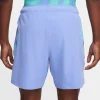 شلوارک تنیس مردانه نایک NikeCourt Advantage Dri-FIT 18 cm - آبی - Image 3