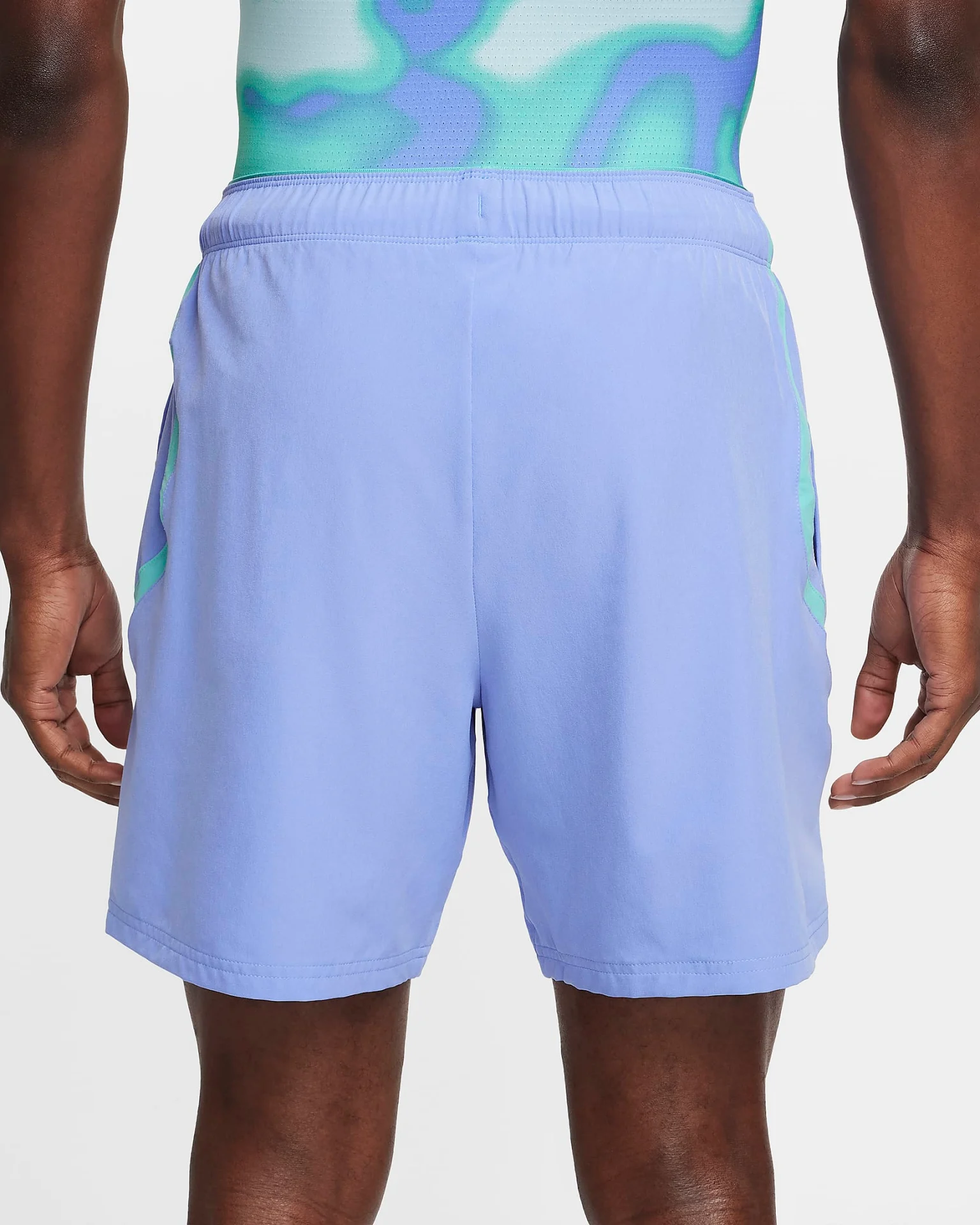 شلوارک تنیس مردانه نایک NikeCourt Advantage Dri-FIT 18 cm - آبی - تصویر 3