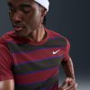تی شرت تنیس مردانه نایک NikeCourt Slam Dri-FIT Advantage - زرشکی - Image 2