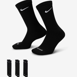جوراب تنیس نایک Nike Everyday Plus Cushioned - پک سه تایی - مشکی