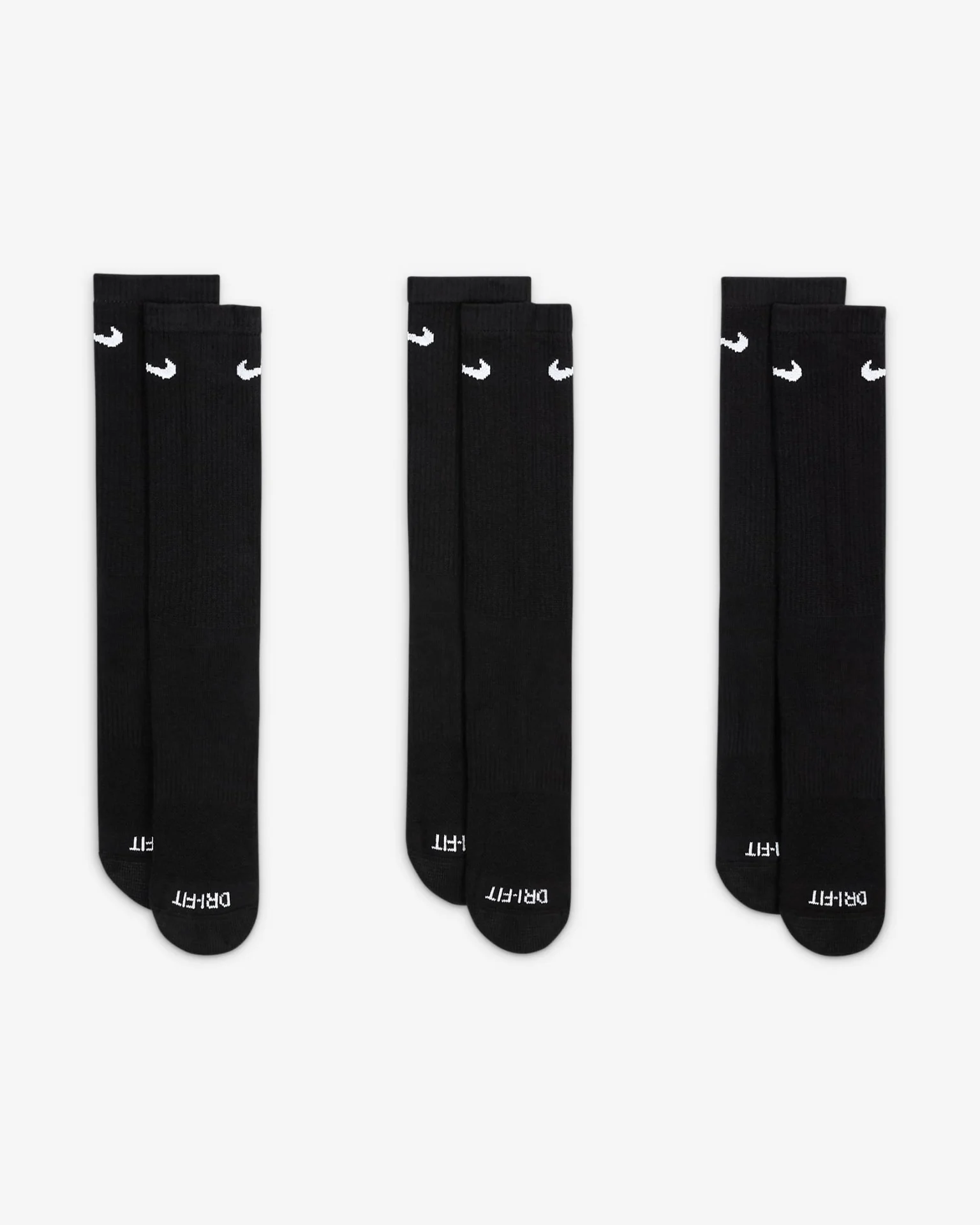 جوراب تنیس نایک Nike Everyday Plus Cushioned - پک سه تایی - مشکی جوراب تنیس نایک Nike Everyday Plus Cushioned - پک سه تایی - مشکی - Image 2