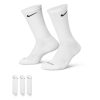 جوراب تنیس نایک Nike Everyday Plus Cushioned - پک سه تایی - سفید
