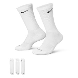 جوراب تنیس نایک Nike Everyday Plus Cushioned - پک سه تایی - سفید جوراب تنیس نایک Nike Everyday Plus Cushioned - پک سه تایی - سفید