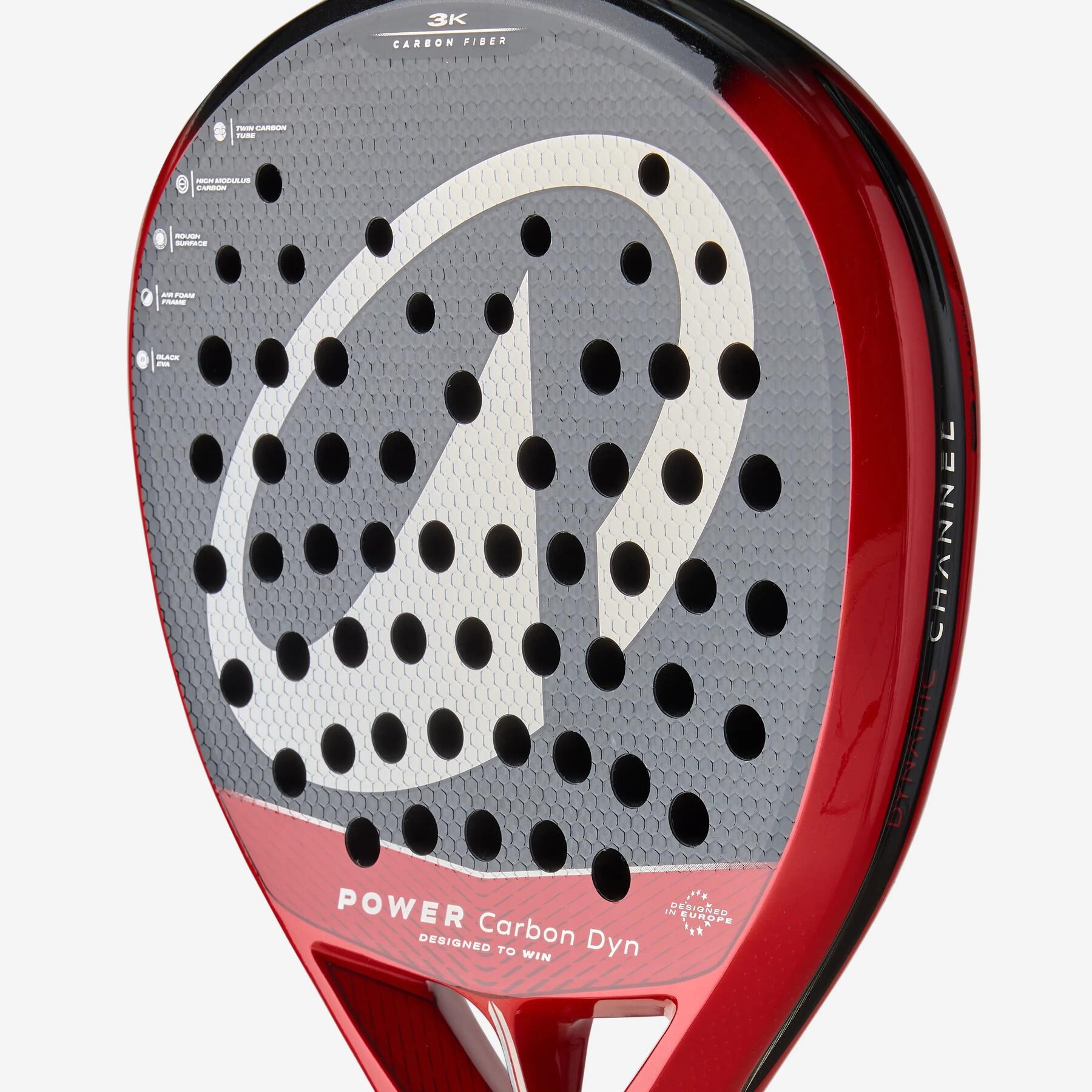 راکت پدل بزرگسال دکتلون کویکما - DECATHLON Kuikma PR Power Carbon Dynamic - مشکی/قرمز راکت پدل بزرگسال دکتلون کویکما - DECATHLON Kuikma PR Power Carbon Dynamic - مشکی/قرمز - Image 6